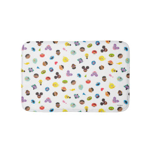Coming Together Faces Pattern Bath Mat