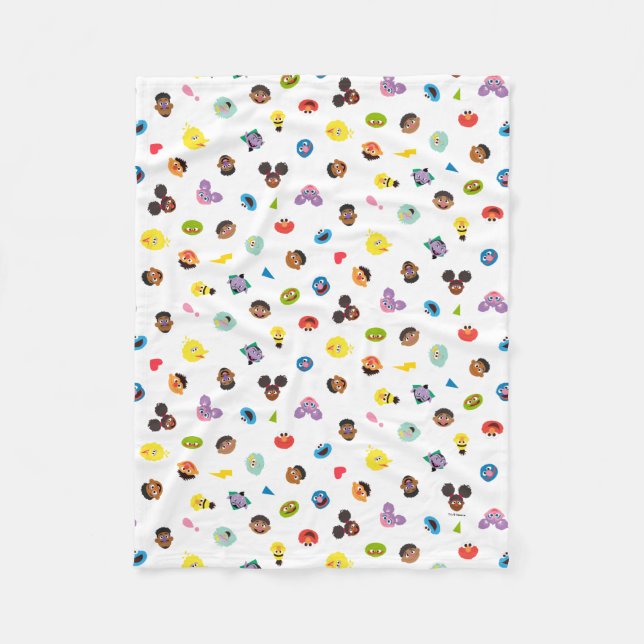 Coming Together Faces Pattern Fleece Blanket (Front)