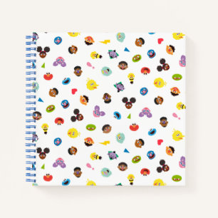 Coming Together Faces Pattern Notebook