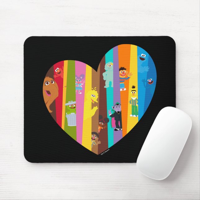 Coming Together Heart Mouse Mat (With Mouse)