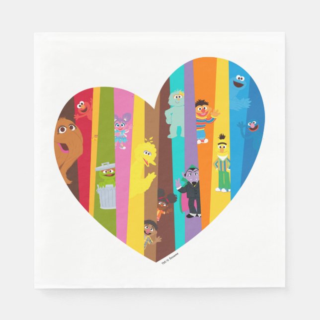 Coming Together Heart Napkin (Front)