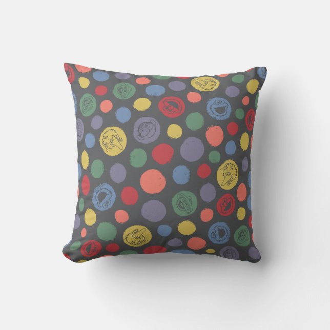 Coming Together Polka Dot Pattern Cushion (Front)