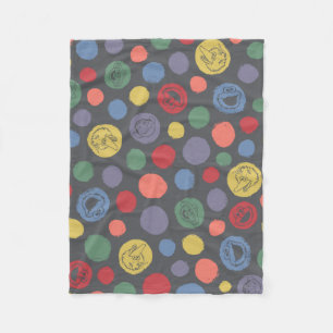 Coming Together Polka Dot Pattern Fleece Blanket