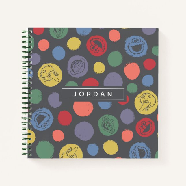 Coming Together Polka Dot Pattern Notebook (Front)