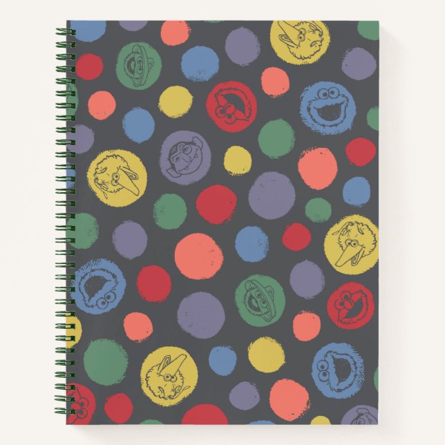 Coming Together Polka Dot Pattern Notebook (Front)