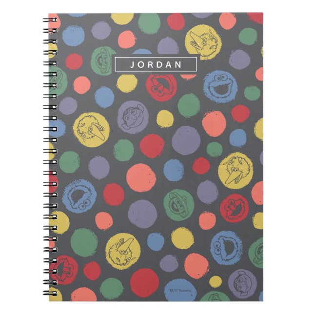 Coming Together Polka Dot Pattern Notebook (Front)