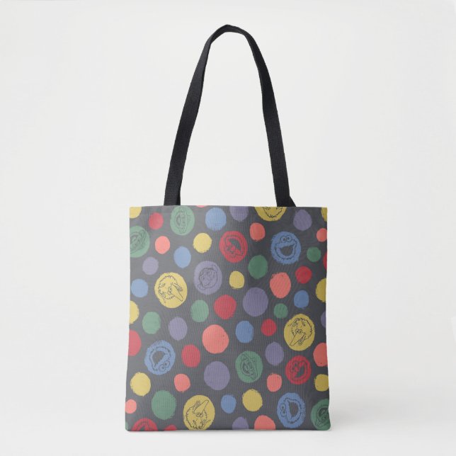 Coming Together Polka Dot Pattern Tote Bag (Front)