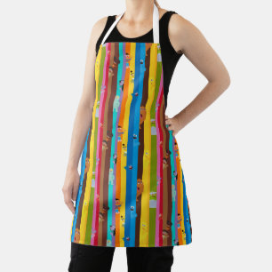 Coming Together Stripe Pattern Apron