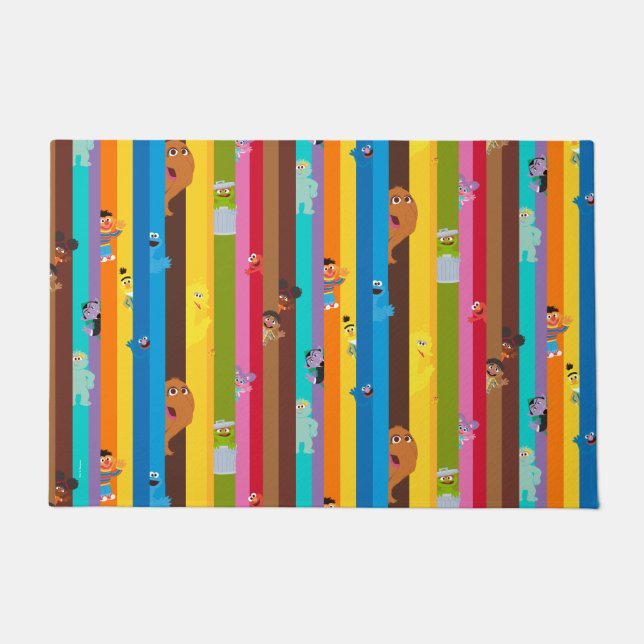 Coming Together Stripe Pattern Doormat (Front)
