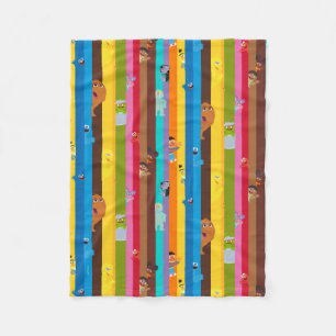 Coming Together Stripe Pattern Fleece Blanket