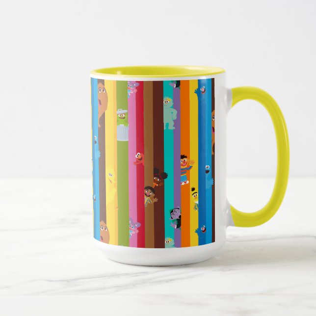 Coming Together Stripe Pattern Mug (Right)