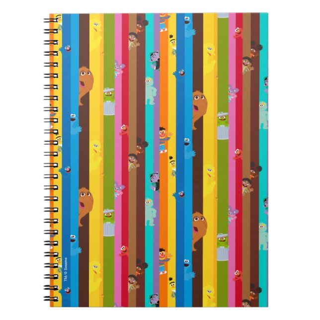 Coming Together Stripe Pattern Notebook (Front)
