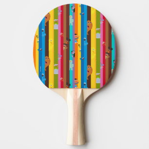 Coming Together Stripe Pattern Ping Pong Paddle