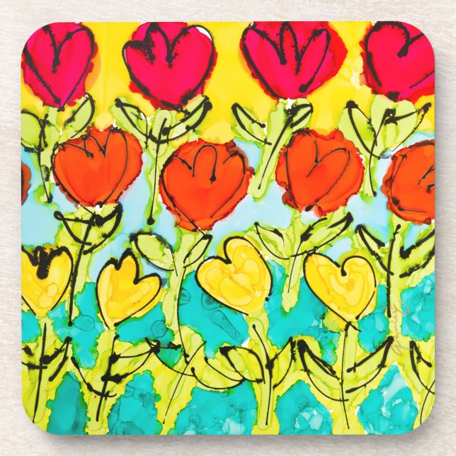 Coming Up Tulips Lovitude Coaster (Front)