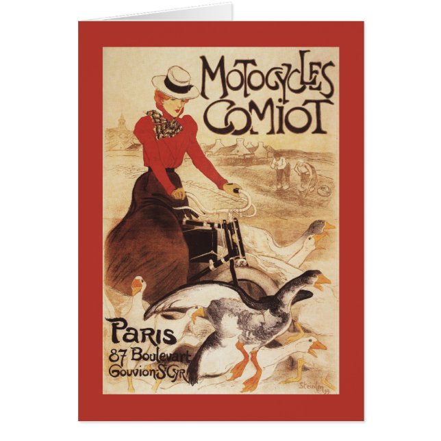 Comiot Motocycles Woman and Geese Promo Poster (Front)