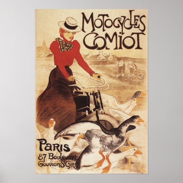 Comiot Motocycles Woman and Geese Promo Poster (Front)