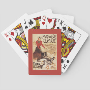 Comiot Motocycles Woman and Geese Promo Poster Playing Cards
