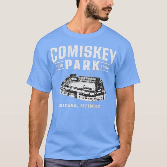Comiskey Park T-Shirt - Chicago, IL Retro Baseball (Front)