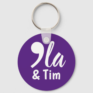 Comma Kamala and Tim 2024 Key Ring