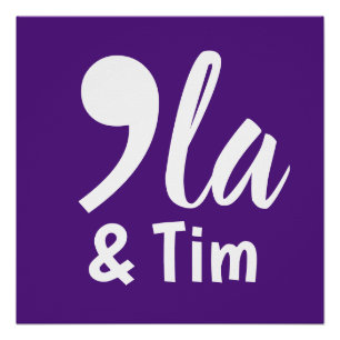 Comma Kamala and Tim 2024 Poster