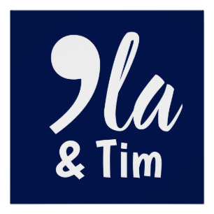 Comma Kamala and Tim 2024 Poster