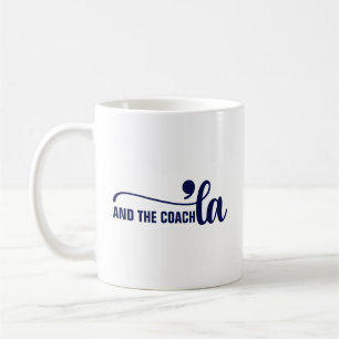 Comma la & Coach   Kamala Harris Coach Blue Coffee Mug