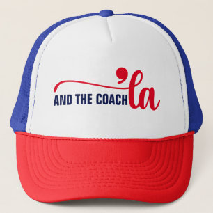 Comma la & Coach   Kamala Harris Coach Trucker Hat