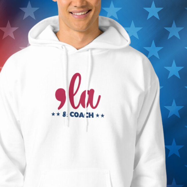 Comma la & Coach-Kamala Harris Tim Walz Hoodie (Creator Uploaded)