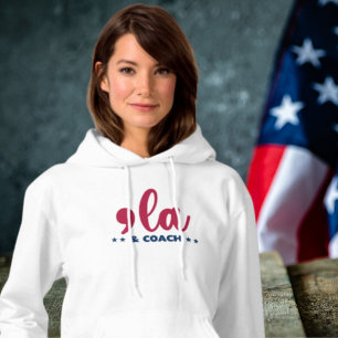 Comma la & Coach-Kamala Harris Tim Walz Women's Hoodie
