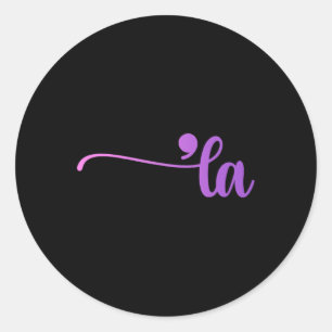 Comma La Colouring Kamala Harris Wheimer 2024 Pres Classic Round Sticker