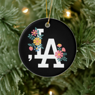 Comma la Floral Kamala Harris For President 2024  Ceramic Tree Decoration