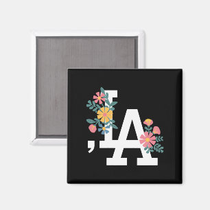 Comma la Floral Kamala Harris For President 2024 Magnet