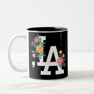 Comma la Floral Kamala Harris For President 2024 Two-Tone Coffee Mug