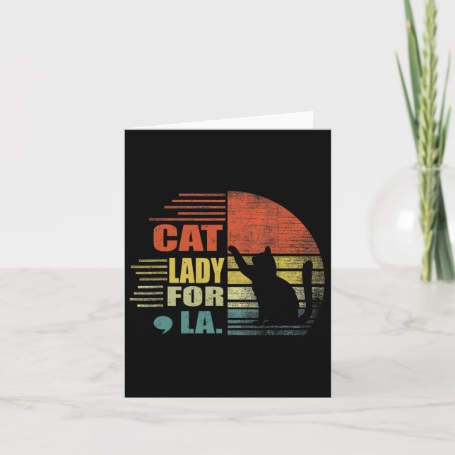 Comma La Funny Cat  Card (Front)