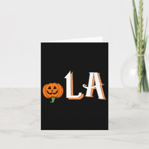 Comma La Funny Kamala Harris 2024 Halloween Pumpki Card