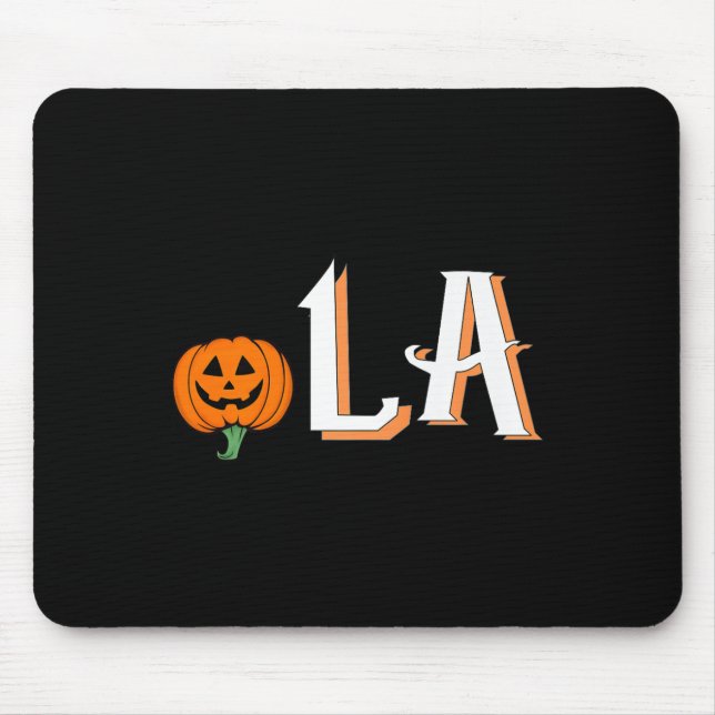 Comma La Funny Kamala Harris 2024 Halloween Pumpki Mouse Mat (Front)