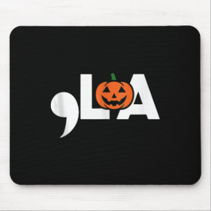 Comma La Funny Kamala Harris 2024 Halloween Pumpki Mouse Mat