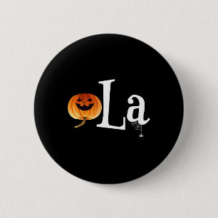 Comma La Funny Kamala Harris Halloween Pumpkin Men 6 Cm Round Badge