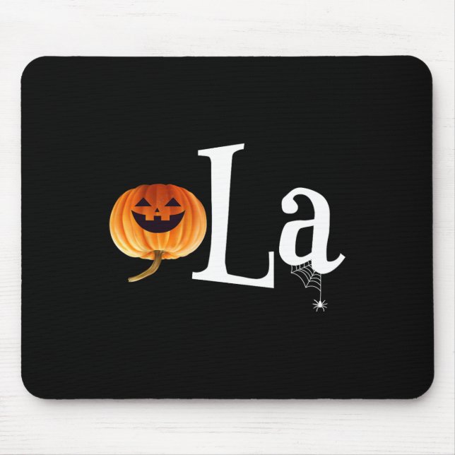 Comma La Funny Kamala Harris Halloween Pumpkin Men Mouse Mat (Front)