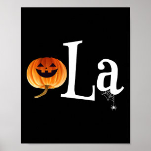 Comma La Funny Kamala Harris Halloween Pumpkin Men Poster