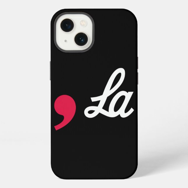 Comma La Funny Punctuation Kamala Harris iPhone Case (Back)
