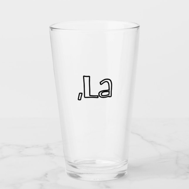 Comma + La Glass Cup, Kamala Harris Mugs (Front)