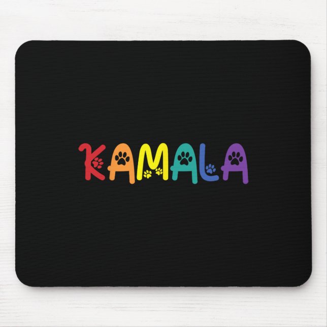 Comma La Harris Funny Cat Lettering Lgbt Rainbow F Mouse Mat (Front)