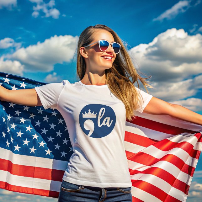 Comma La Harris Punctuation Mark With Crown 2024 T-Shirt (Creator Uploaded)