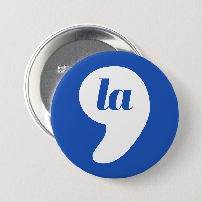 Comma La - Kamala Blue 7.5 Cm Round Badge (Front & Back)