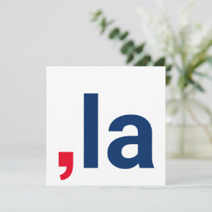 Comma La kamala funny pronunciation patriotic card