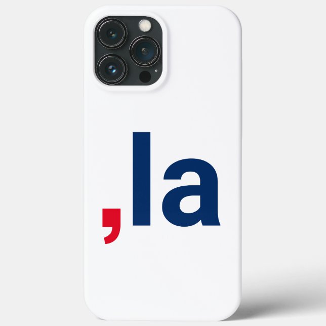 Comma La kamala funny pronunciation patriotic Case-Mate iPhone Case (Back)