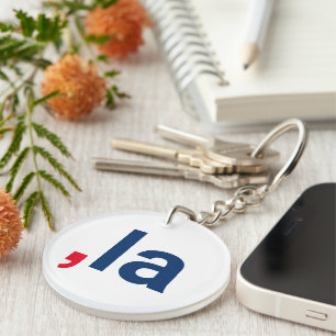 Comma La kamala funny pronunciation patriotic Key Ring