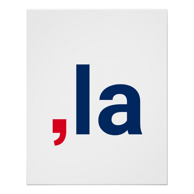 Comma La kamala funny pronunciation patriotic Poster (Front)