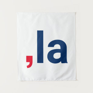Comma La kamala funny pronunciation patriotic Tapestry